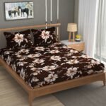 Flowers print Winter Bedsheet with 2 Pillow