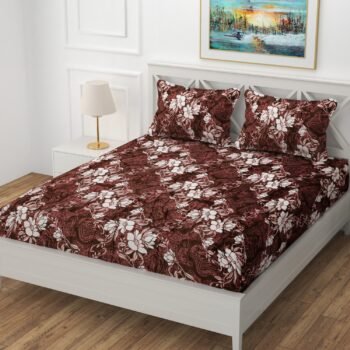 Cross Flow Winter Bedsheet with 2 Pillows