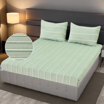 Pastel Mint Comfort Bedsheet with 2 pillow cover